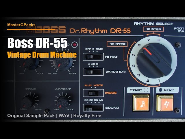 Boss DR-55 Dr. Rhythm — Original Sample Pack (WAV) | MasterGPacks