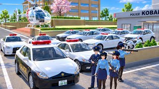 ⚡ Collection of 10 Luxury Police Cars, Helicopter & Police Motorcycle at Koban 🚨🚁 screenshot 2
