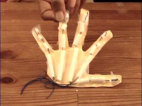 How to Make a Robot Hand: fun science experiment about the hand and how ...