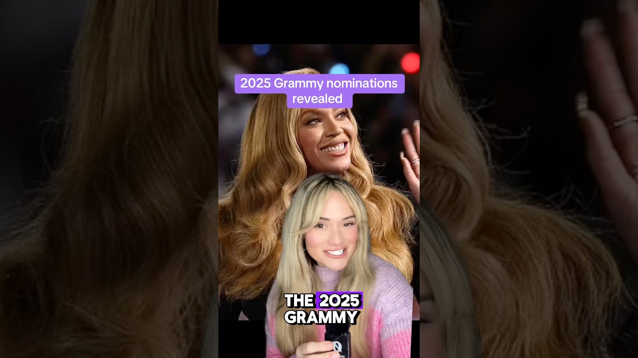 2025 Grammy nominations revealed #grammys #beyonce #sabrinacarpenter #chappellroan #celeb #music