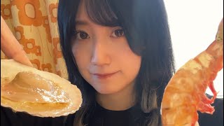 アイロンの上で海鮮焼きしてみた#shorts