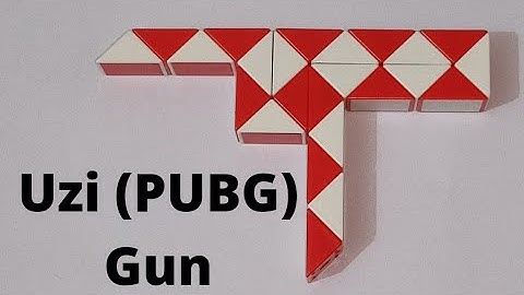 Make a Uzi Gun with Snake Cube। PUBG Gun Snake puzzle 24 blocks
