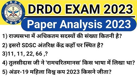 DRDO CEPTAM 10 A&A Paper Analysis 2023 | DRDO CEPTAM 10 A&A All Shift Paper Analysis @focus4m
