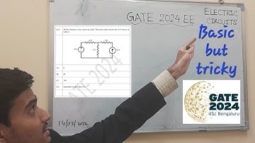 GATE Electrical Engineering (EE) 2024 Question No. 13 Electric Circuits detailed solution