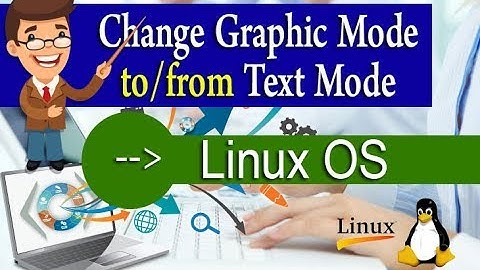Change Graphic Mode to/from Text Mode on Ubuntu Linux