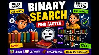 Binary Search for Kids: The Detective Way to Find Things Faster 3 Simple Steps For Solving Any Binary Search Problem