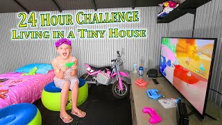 Living in a Tiny House for 24 Hours!!!
