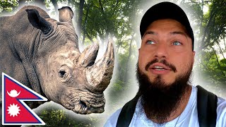 Scary Rhino Experience With Elephants in Chitwan National Park, Nepal 🇳🇵