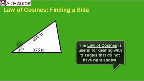Law of Cosines: Find a Side