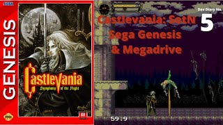 First Level 1 Beta - Castlevania: Symphony of the Night for Sega Megadrive & Genesis - Dev Diary 5 @PigsysRetroGameDevTutorials