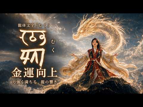 龍体文字「むく」】金運向上と新たな流れをひらく龍神の響き｜内なる力