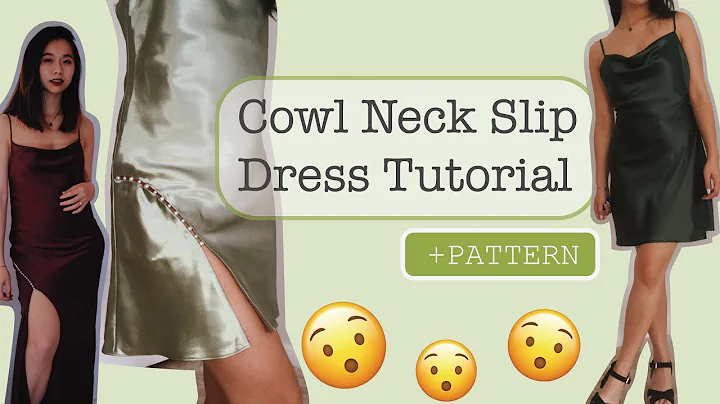 Cowl Neck Slip Dress Tutorial | +PATTERN