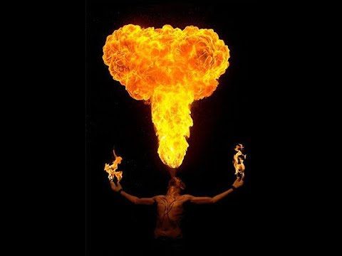 فنان استعراضى بيلعب بالنار خطير جدا سيرك عائلة الحلو