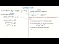 Solution to Equations using Indices|S1EP10|#mathisfun