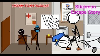 Stickman Escape Story Vs Stickman Escape Nuthouse Android Gameplay. screenshot 5