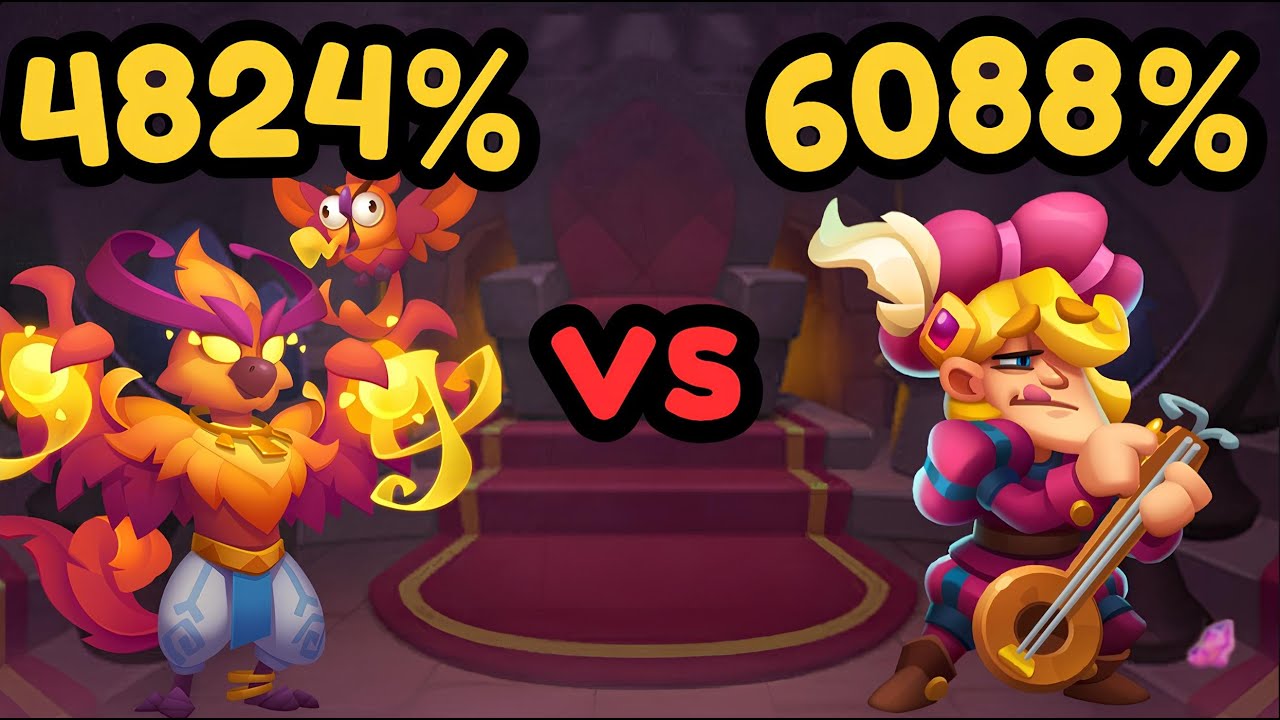 Phoenix VS Bard R3 With Insane Week Blessing - RushRoyale GAMEPLAY