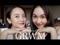 【GRWM】友達とのホテルステイの朝！一緒に準備しよう♡ ヘアメイク/服選び