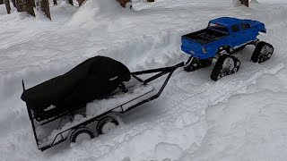 3 D PRINTED RC SLED BRUSHLESS VERY FAST,ADVENTURE TRX 4 TRAXX BRUSHLESS.