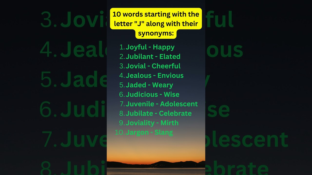 Learn synonyms 