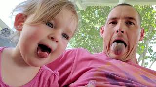 Cute Little Girl Shows Off Her Popsicle Tongue
