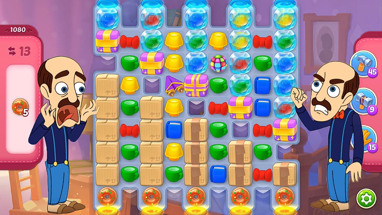 Homescapes - Level 1080 Super Hard Level Gameplay Walkthrough - New Update