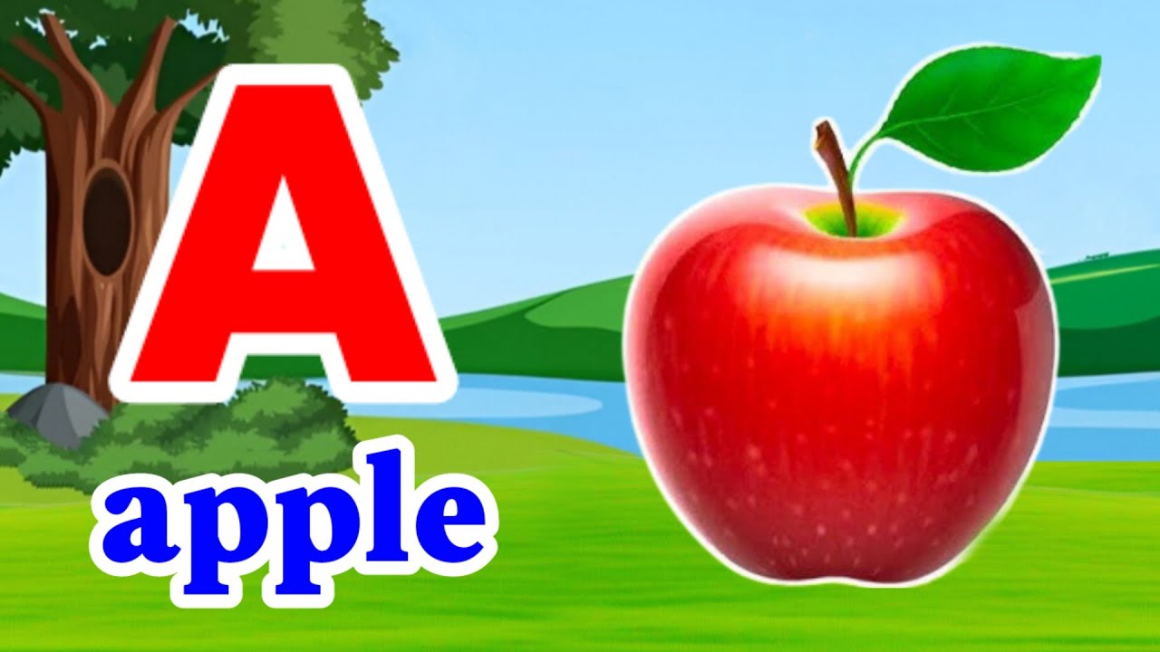 A for Apple 🍎 B for Ball ⚽ ABCD Song for Kids | Phonics Song | Nursery ...