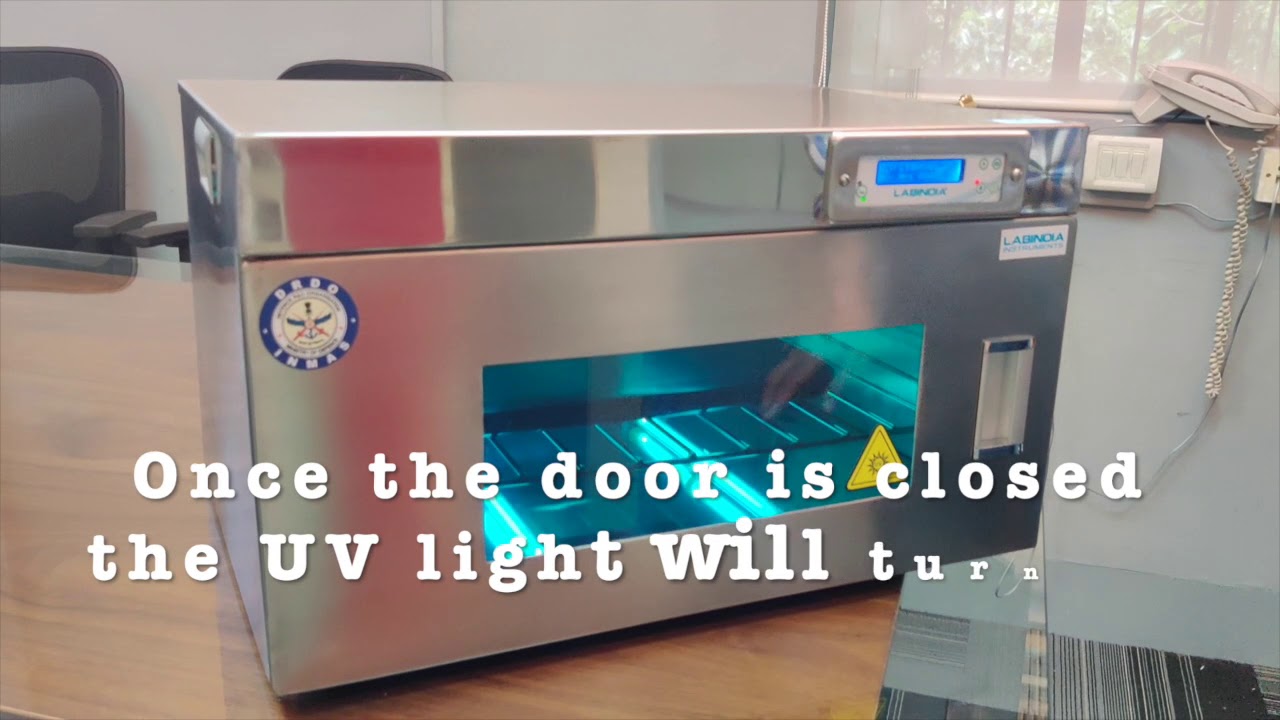 UV Cabinet for disinfecting laptop, mobiles and other electronics - YouTube