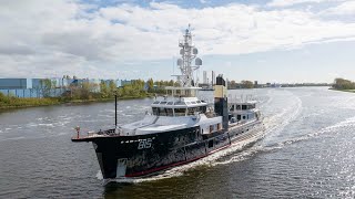 Explorer yacht Sherpa left Amsterdam today