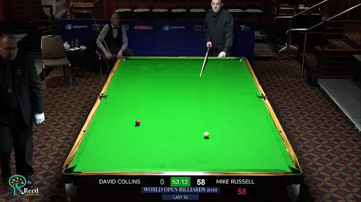 Mike Russell v David Collins - Last 32 - Reed Furniture World Open Billiards 2019