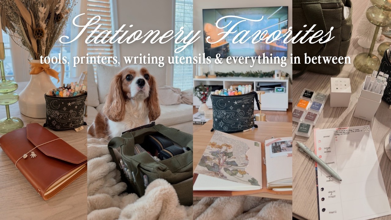 My most used journaling & planning essentials, supplies, tools for creativity 🤩✍🏼