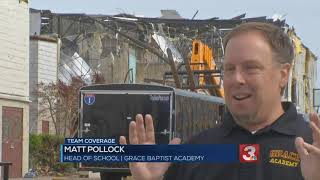 Grace Baptist Academy's buildings were destroyed by the tornado but their spirit was not