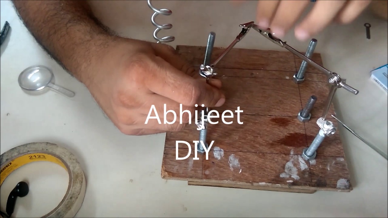 DIY Helping Hand ,Third Hand, Soldering Stand YouTube