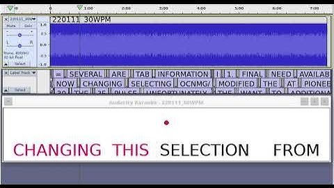 Decoding morse code in Audacity