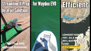 eFoil Solutions Streamline Prop II Teaser - Efficient and High Performance Gear for Waydoo EVO