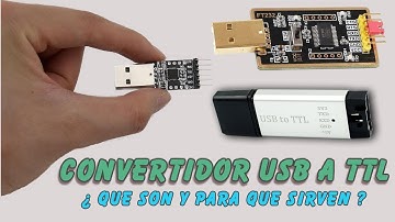 Convertidor USB a TTL: ¿Qué son?¿Para que sirven?