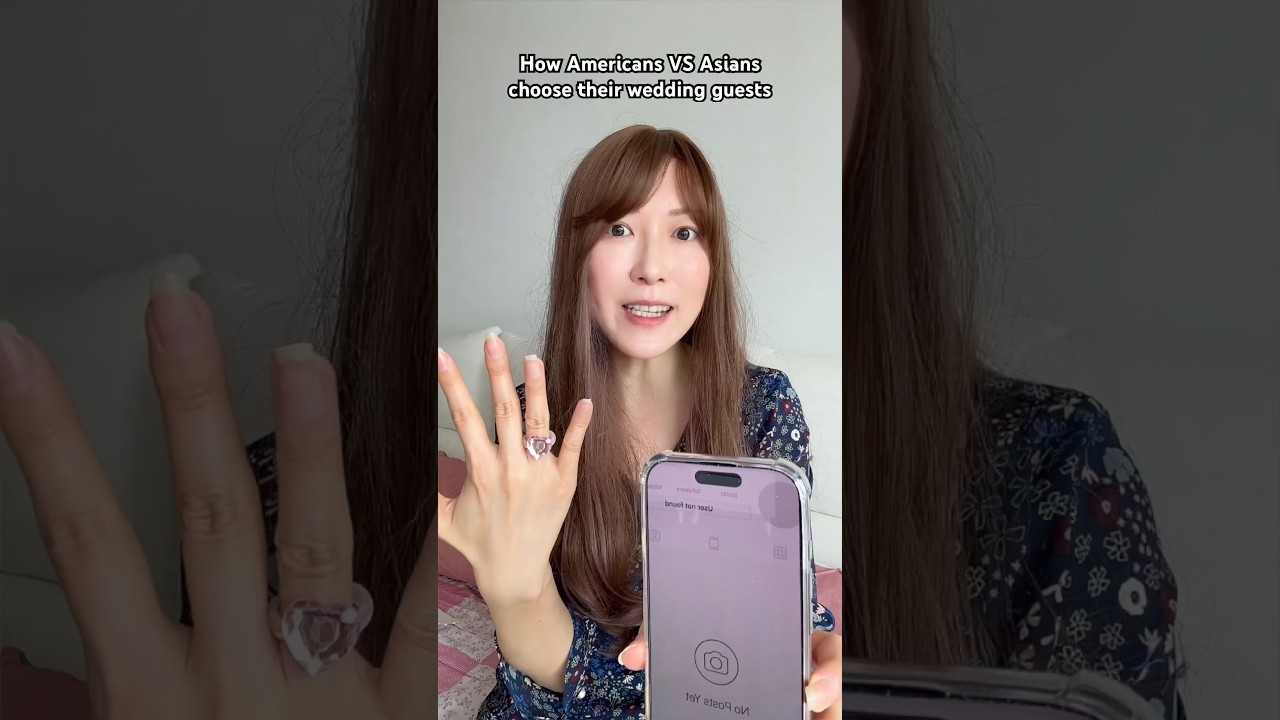 Wedding guest list in America VS Asia #pov #wedding #friends #drama #storytime #culture #shorts