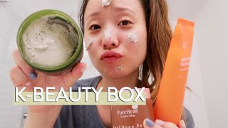 🇰🇷 TRYING K-BEAUTY PRODUCTS | SKIN STAR BOX REVIEW