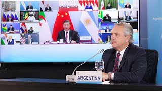 El presidente participó de forma virtual de la XIV Cumbre de Jefes de Estado del grupo de los BRICS