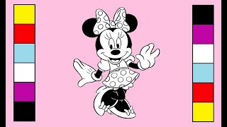 DESENHO ANIMADO DA MINNIE MOUSE PT/BR- COMO COLORIR DIVERTIDO