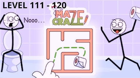 Maze Craze - Level 111 to 120 Solution - Maze Craze Rescue Puzzle Game - Gameplay Walkthrough