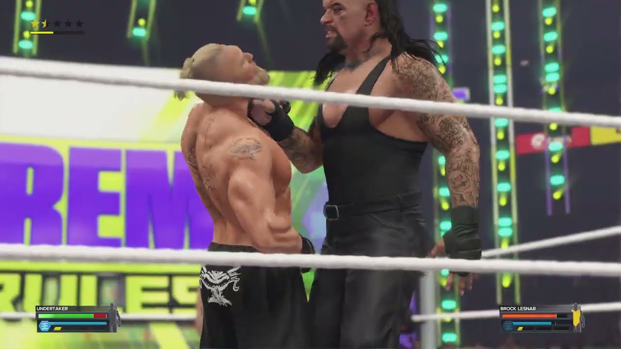 WWE 2K23 - No. 1 Contender for WWE World Championship Round 1 Match 3: Undertaker vs Brock Lesnar