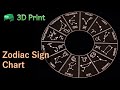 3D Print Zodiac Sign Chart