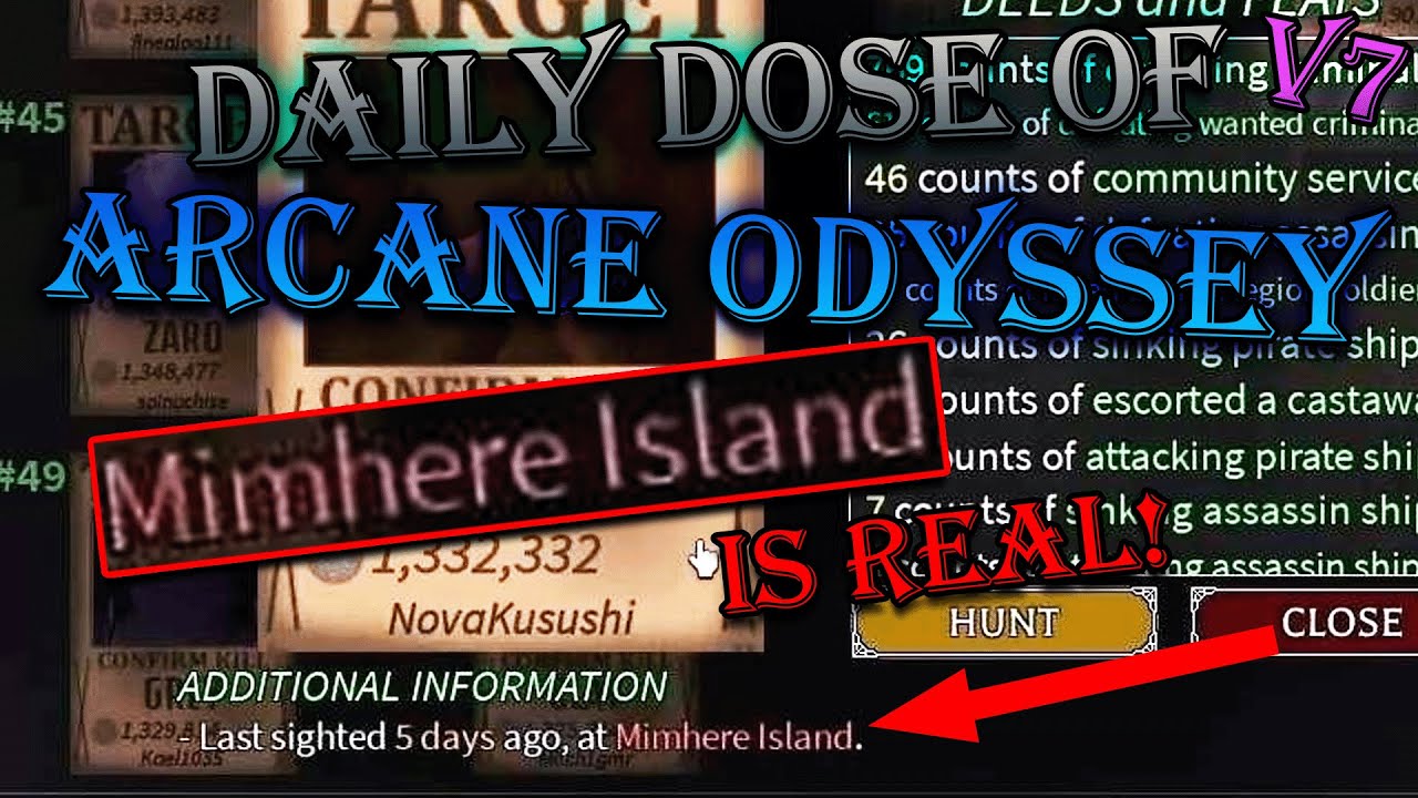 Daily Dose of Arcane Odyssey V7