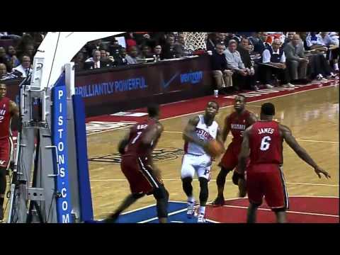 Dunk of the Night: Rodney Stuckey (6ft.5) One-Handed KILLER Dunk on Chris Bosh (6ft.10) in HD