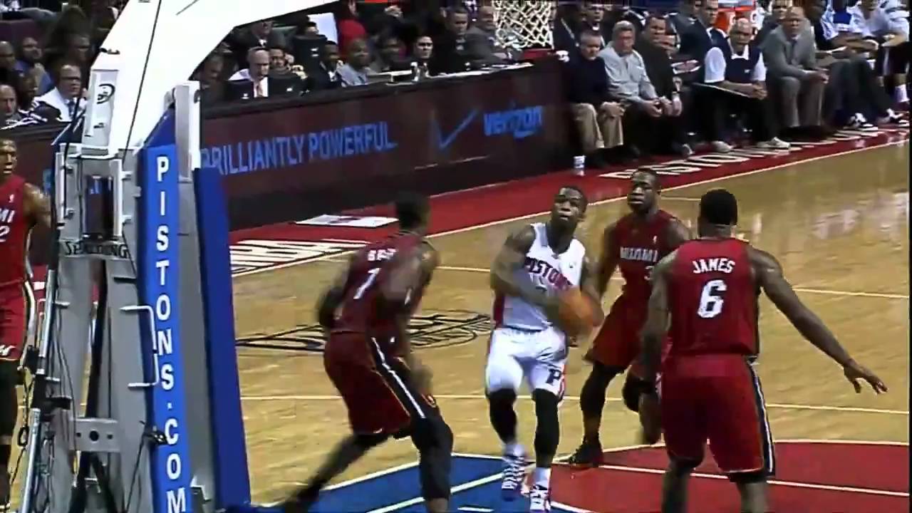 Dunk of the Night: Rodney Stuckey (6ft.5) One-Handed KILLER Dunk on Chris Bosh (6ft.10) in HD