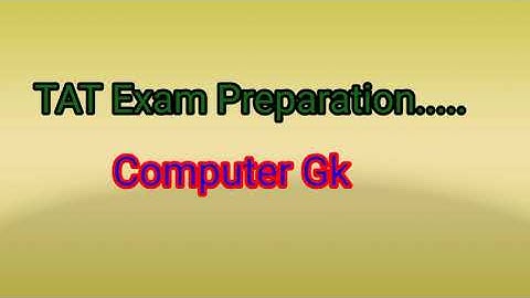 TAT -2 Computer Content Gujarati Midium  and Std 11 Computer Questions part 12