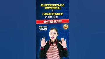 Electrostatic Potential & Capacitance in 60sec #boards2024 #class12 #boards #preboards #physicskaur