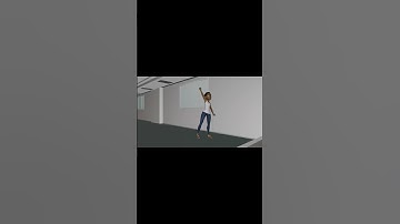 3d rain character animation made in blender.