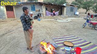 Little Sadegh’s illness, Mr. Ghorban’s distress, and the washing of the house’s carpets.