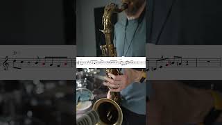 🎶 Creating 5 phrases from one simple voice-leading idea! Check out the full video! #jazz #saxophone
